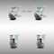 Service Caster 4 Inch Stainless Steel Thermoplastic Caster Set with 2 Brake/Swivel Lock 2 Rigid SCC-SS30S420-TPRRD-TLB-BSL-2-R-2 - alternate 1